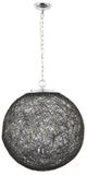 YHD Black/Chrome 3-Light Chandelier-0