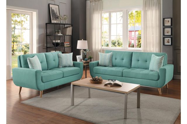 Homelegance® Deryn Teal Sofa-3