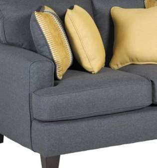 Fusion Furniture Maxwell Gray Loveseat-1