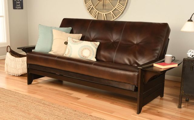 Kodiak Furniture Phoenix Oregon Trail Java/Espresso Full Futon with Mattress-1