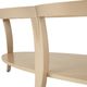 Michael Amini® Malibu Cres Glass Top Cocktail Table with Chardonnay Base-3