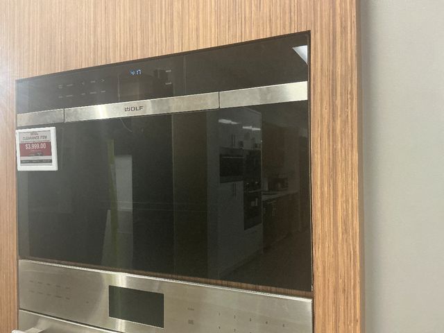 Wolf® M Series 30" Black Contemporary Single Electric Built in Wall Oven-SER# 0748-0