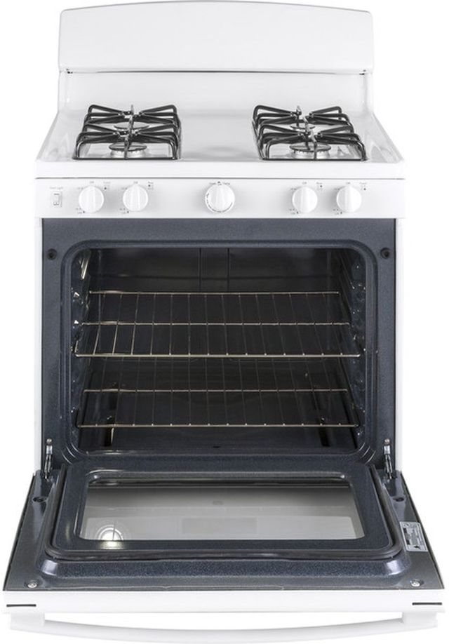 GE® 30" White Freestanding Gas Range-1