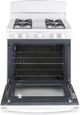 GE® 30" White Freestanding Gas Range-2