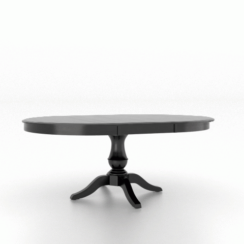 Canadel Customizable Gourmet 74" VS Base Dining Table with One Removable Leaf-3