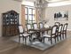 Crown Mark Kiera Coffee Brown Upholstered Dining Arm Chair-1