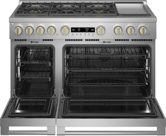 Monogram® Statement Collection 48" Stainless Steel Pro Style Natural Gas Range-5