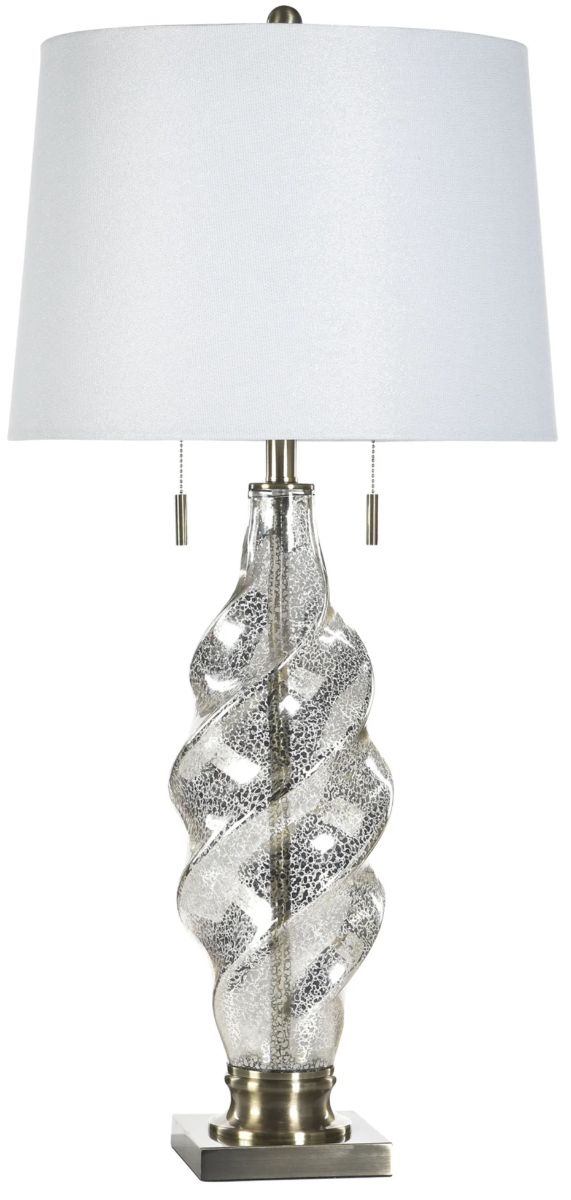 Stylecraft Turning Gold Glass Table Lamp-0