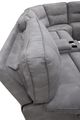 Parker House® Gladiator 7-Piece Sky Power Reclining Curved Sectional with Power Adjustable Headrests-2