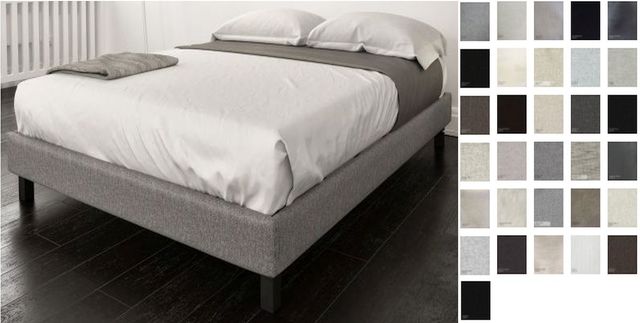 Julien Beaudoin Breeze Grey Queen Simple Bed-0