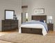 Vaughan-Bassett Centennial Solids Chestnut Creek Truffle King Sleigh Bed with Bench Footboard-3
