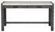 Magnussen Home® Plum Creek Ravenwood Black Writing Desk with Marble Top-1