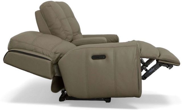 Flexsteel® Wicklow Power Reclining Loveseat with Console and Power Headrests-4