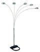 Crown Mark Peacock Pewter Arc Floor Lamp-0