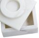 A & B Home White Marble Box-4