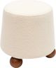 TOV Furniture Jaine Cream Boucle Ottoman-4