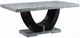 ACME Furniture Caralin Gray Rectangular Dining Table with Black Base-0