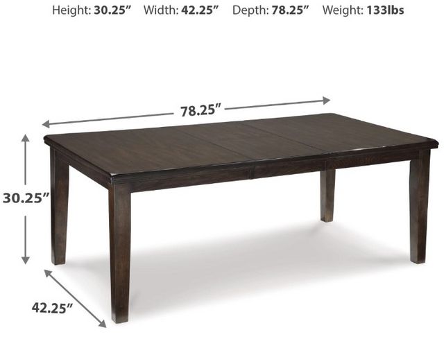 Signature Design by Ashley® Haddigan Dark Brown Dining Table-3