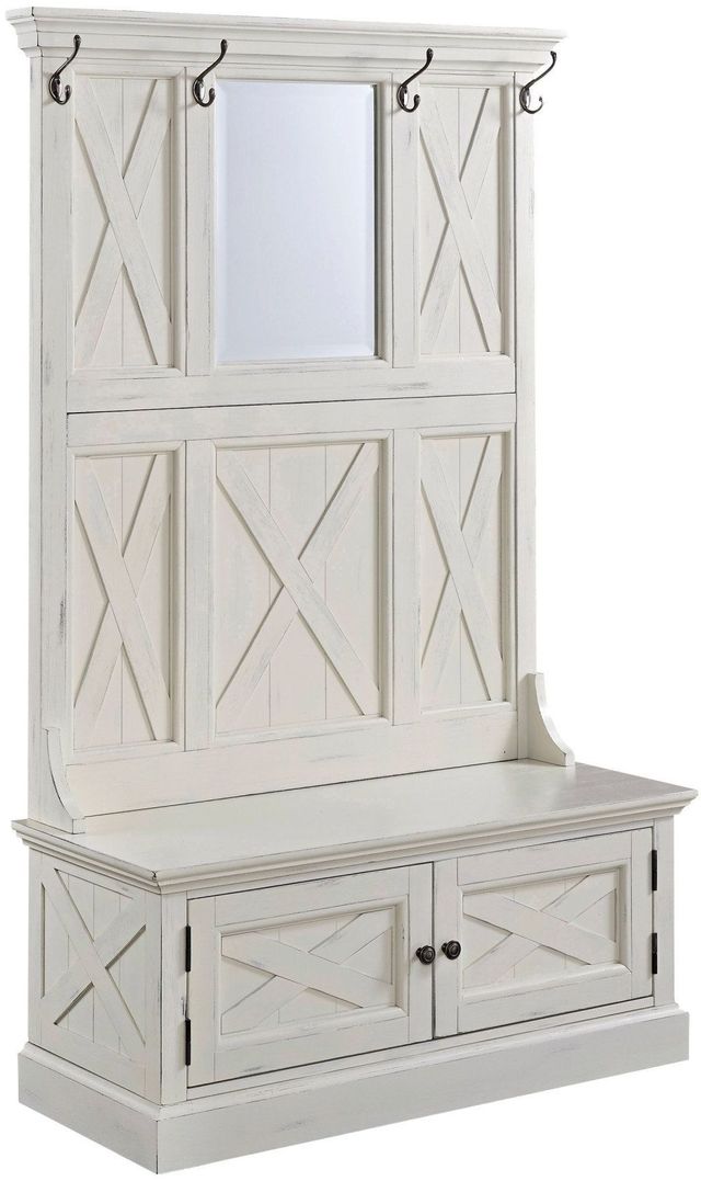 homestyles® Seaside Lodge Off-White Hall Tree-0