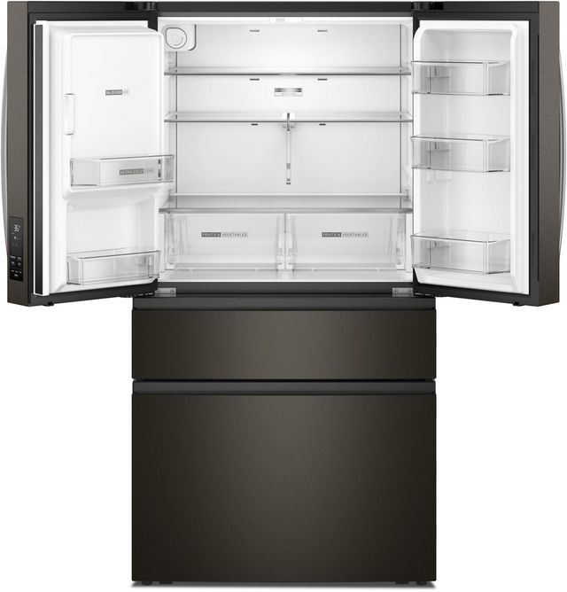 Whirlpool® 36" 28.9 Cu. Ft. Fingerprint Resistant Black Stainless Steel French Door Refrigerator with Flexible Temperature Drawer-1