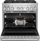 JennAir® NOIR™ 36" Stainless Steel Pro Style Dual Fuel Range-2