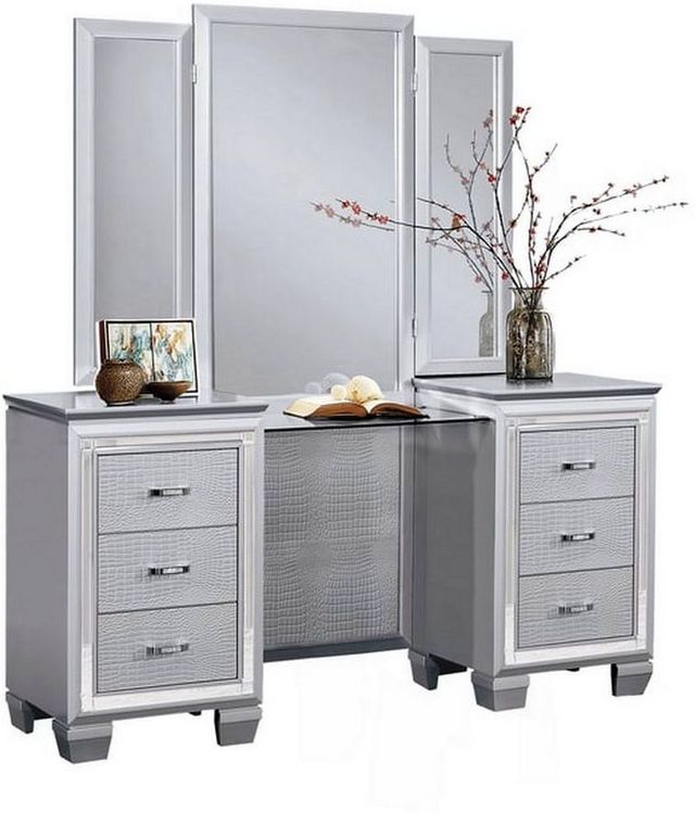 Mazin Furniture Allura Silver Vanity Table
