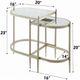 ACME Furniture Zaba Glass Top Nesting Table with Champagne Base-2