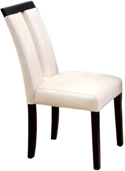 Furniture of America® Luminar 2-Piece Black/White Dining Side Chair Set-2
