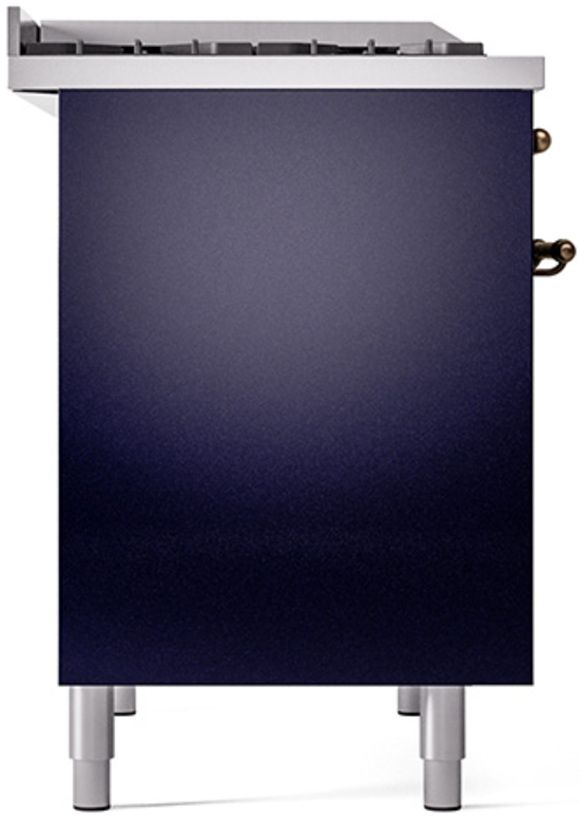 Ilve® Nostalgie II Series 40" Midnight Blue Pro Style Dual Fuel Range-3