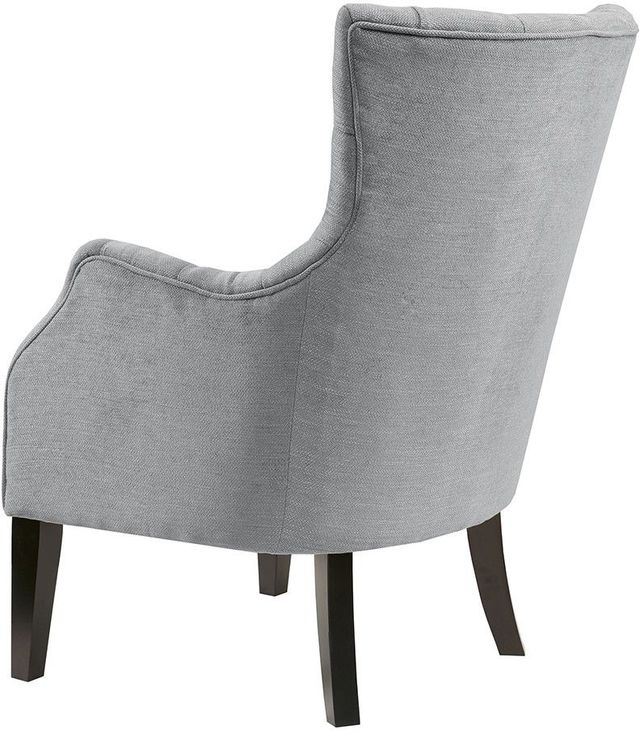 Olliix by Madison Park Grey Hannah Button Tufted Wing Chair-3