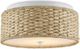Currey & Company Colchester Natural/White Flush Mount Lighting-0