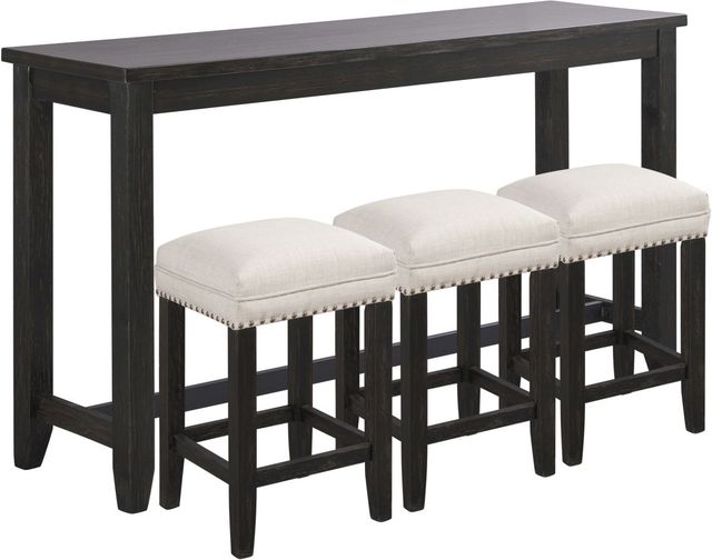 Signature Design by Ashley® Anchorville 4-Piece Dark Brown Counter Height Dining Table Set-0