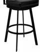 Armen Living Frisco Black 26" Counter Stool-4