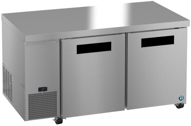 Hoshizaki Steelheart® 60" 17.22 Cu. Ft. Stainless Steel Two Section Undercounter Side Mount Freezer with Stainless Doors-2
