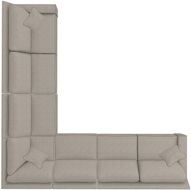 La-Z-Boy® Edie Duo® 5-Piece Pewter Power Reclining Sectional-2
