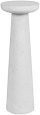 Uttermost® Lirra White Indoor-Outdoor Marble Drink Table-0