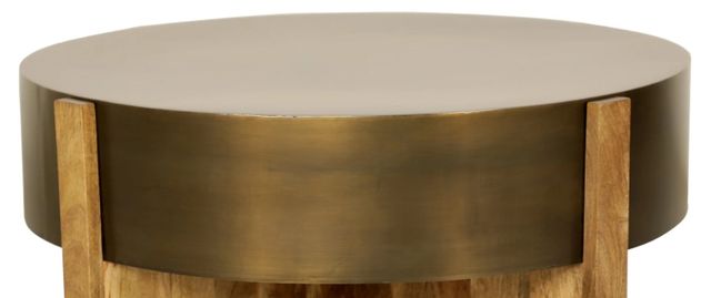Parker House® Aspen Bronze Cocktail Table with Brown Base-1