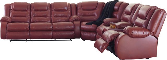 Signature Design by Ashley® Vacherie Salsa Reclining Sofa-2