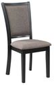 New Classic® Home Furnishings Potomac 5-Piece Black/Brown Round Dining Table Set-2