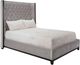 Decor-Rest® Furniture LTD Customizable Carolina 95 Upholstered King Panel Bed-0