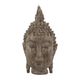 A & B Home Nickel 7" Buddha Head Sculpture-0