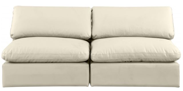 Meridian Furniture Comfy 2-Piece Cream Armless Sofa-1