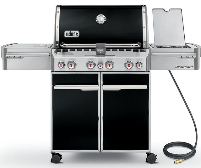 Weber® Summit® E-470™ 4-Burner Black Freestanding Natural Gas Grill-0