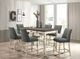 Furniture of America® Plymouth 7-Piece Dark Gray/Ivory Counter-Height Dining Set-0