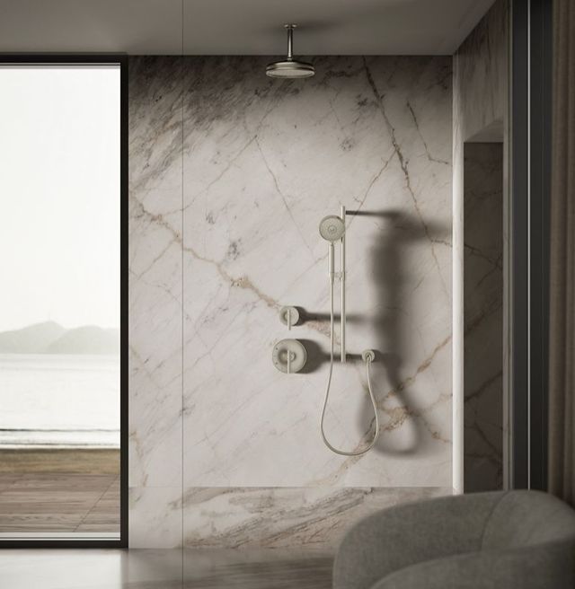 KOHLER® Vibrant Brushed Nickel 1.75 GPM 8" Rainhead-2