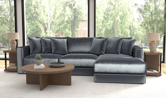 Jackson Furniture Remington 3-Piece Slate Right Arm Facing Sectional and Chaise-1