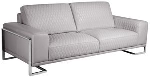 Gianna Grey Leather Sofa