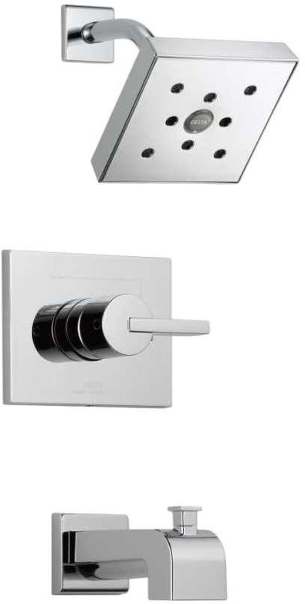 Delta Vero® Monitor® 14 Series Chrome H2Okinetic® Tub and Shower Trim-0