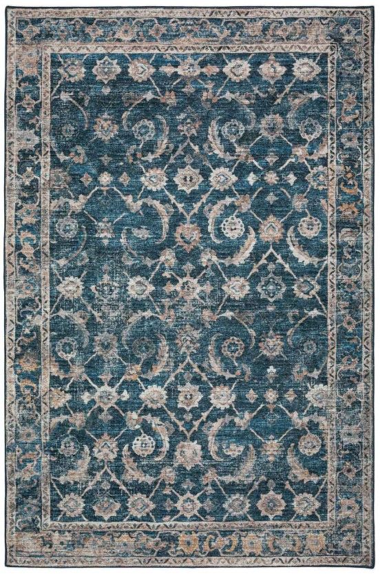 Dalyn™ Rug Company Jericho JC4 Navy 5'x8' Area Rug-0