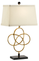 Chelsea House Lisa Kahn Black/Gold Leaf Loose Knot Lamp-0